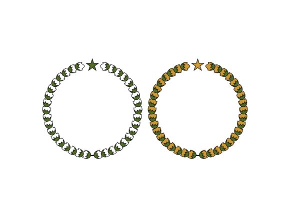Circular Flower Wreaths Depicting Award: A Symbol of Modern Achievement