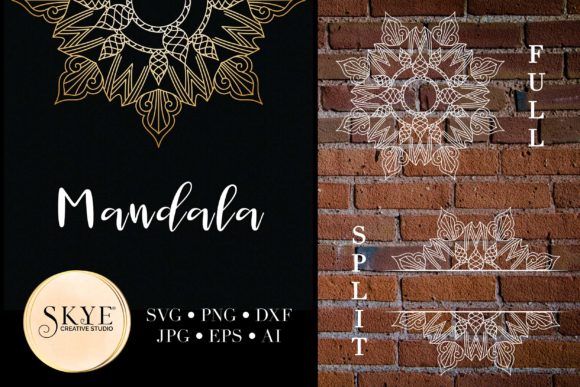 Exploring the Mandala Bundle Split Mandala Half 57: A Flexible Digital Art Resource
