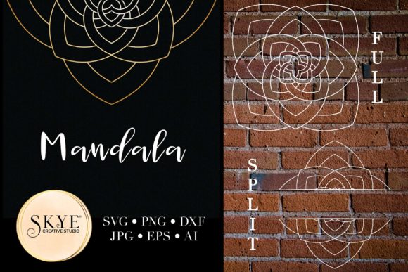 Mandala Bundle Split Mandala Half 76: A Digital Crafting Powerhouse
