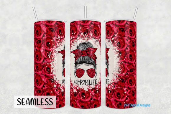 Messy Bun Tumbler Wrap Mom Red Roses: A Strategic Digital Asset for Craft Entrepreneurs