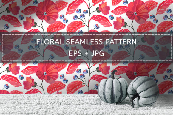 The Distinctive Appeal of Red Mallows, Red Leaves in Pattern Design