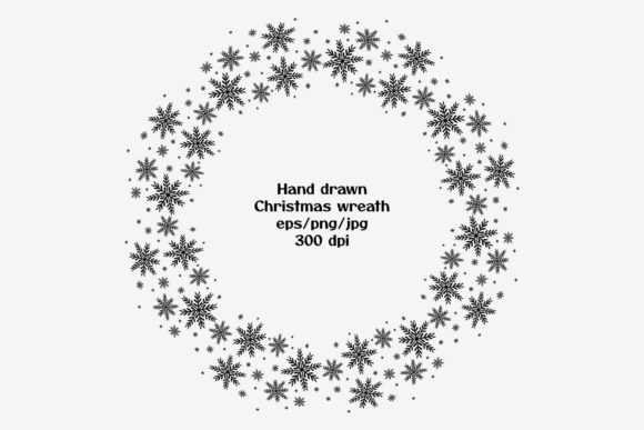 The Snowflakes Wreath: A Versatile Digital Design Asset