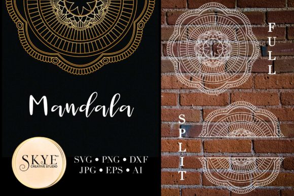 The Ultimate Digital Art Bundle: Mandala Split Mandala Half 48 and SVG Files Explained