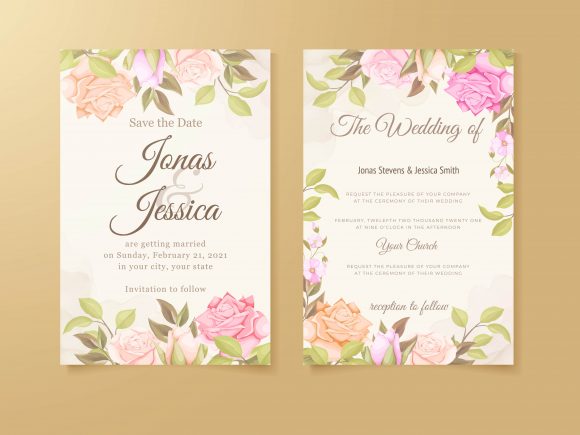 Your Dream Wedding Starts with the Perfect Invitation: Floral Vector Templates